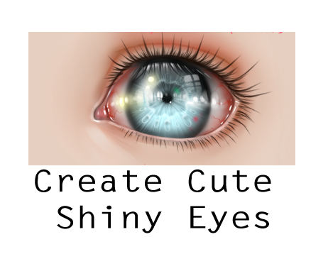 cute shiny eyes tutorial