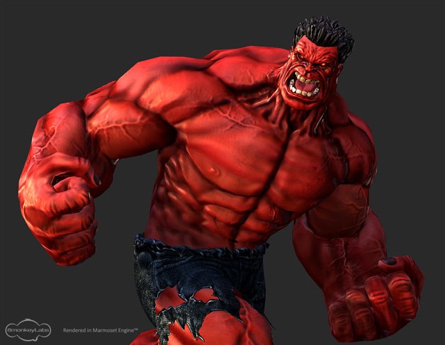Creating Red Hulk in 3D