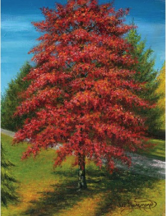 Awesome acrylic painting tutorials- autumn tree