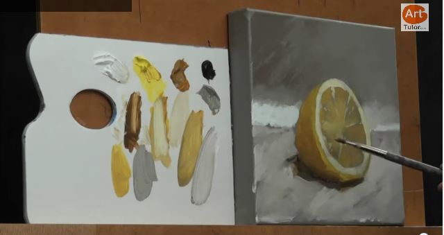 Awesome acrylic painting tutorials- lemon