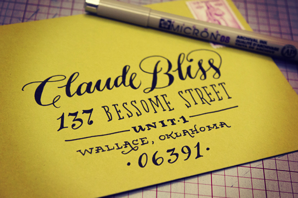 Cool Tutorials To Improve Your Hand Lettering- envelope addresses