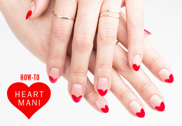 DIY Heart manicure