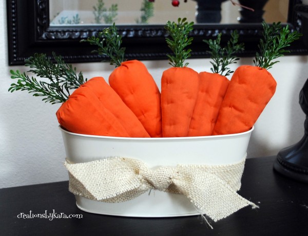 Easter DIY fabric carrots