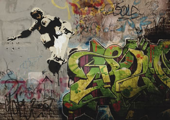 Graffiti Photoshop Illustrator Tutorial- paint digital graffiti