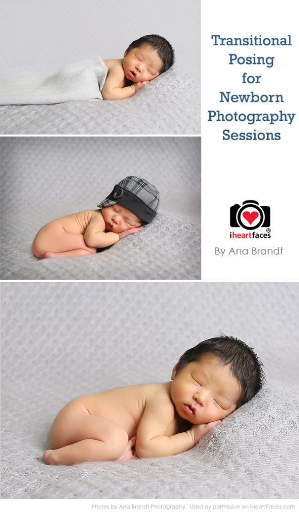 Newborn photography tutorials- transitional posing