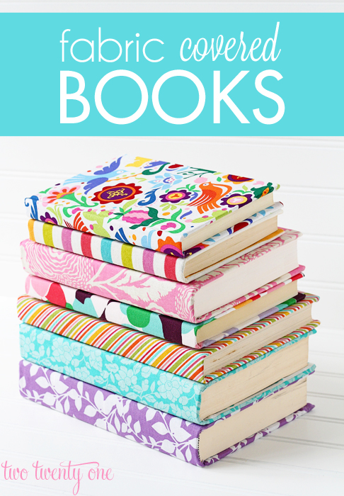 Springtime Decoration Tutorial DIYs- Fabric Covered Books