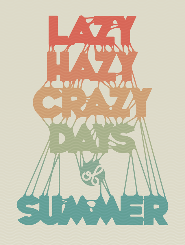 Brilliant Poster Designing Tutorials- sticky summer