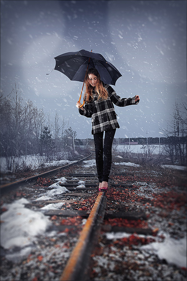 Photoshop Photo Effect Tutorials- falling snow