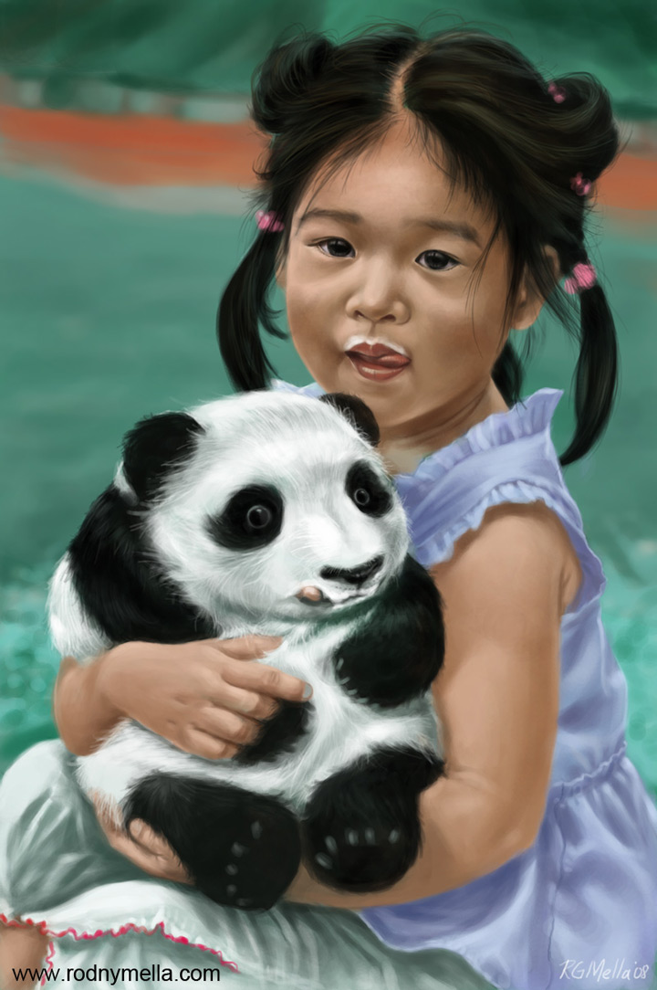 little panda girl photoshop tutorial